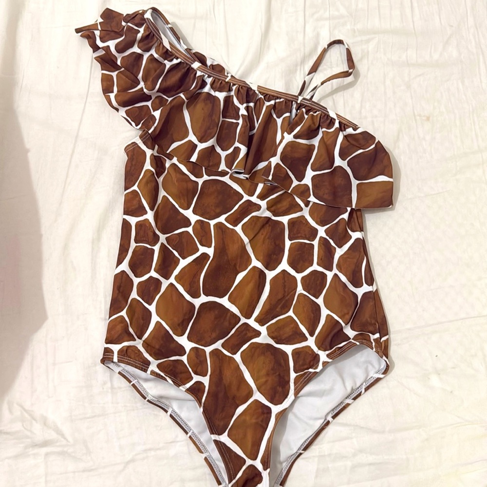 Janie and Jack one piece giraffe swimsuit